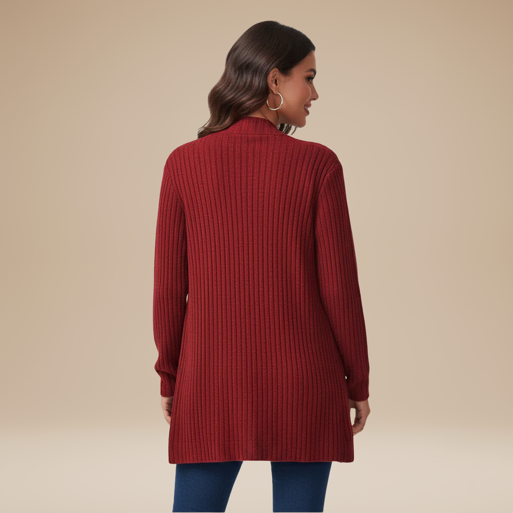 Cecilia | Cardigan a Costine da Donna con Tasche