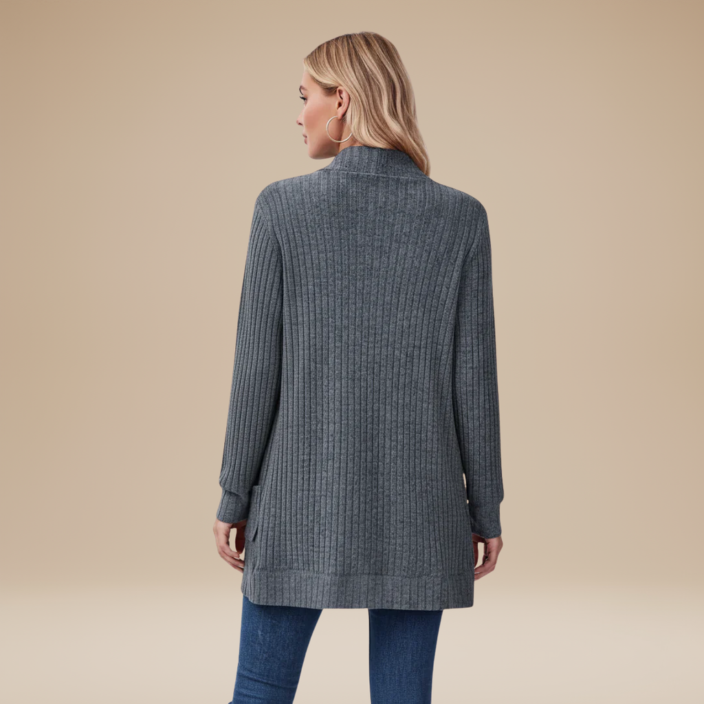 Cecilia | Cardigan a Costine da Donna con Tasche