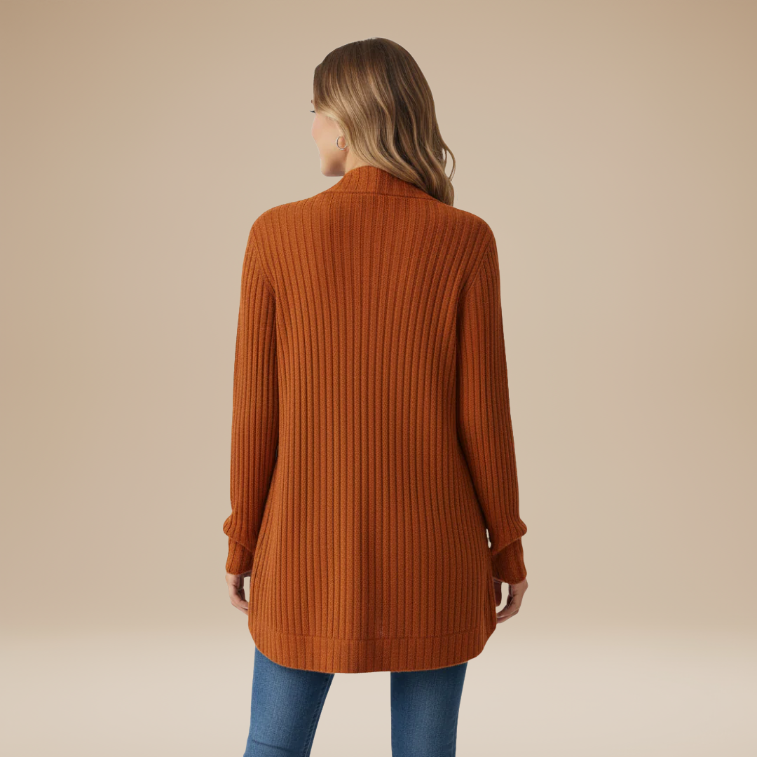 Cecilia | Cardigan a Costine da Donna con Tasche