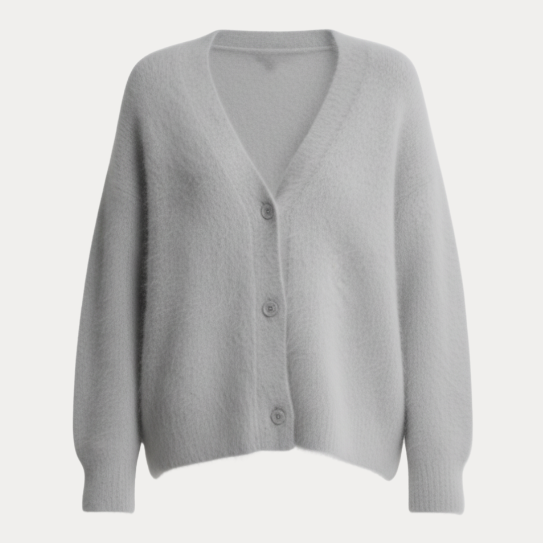 Mara | Cardigan Morbido da Donna in Maglia Pelosa