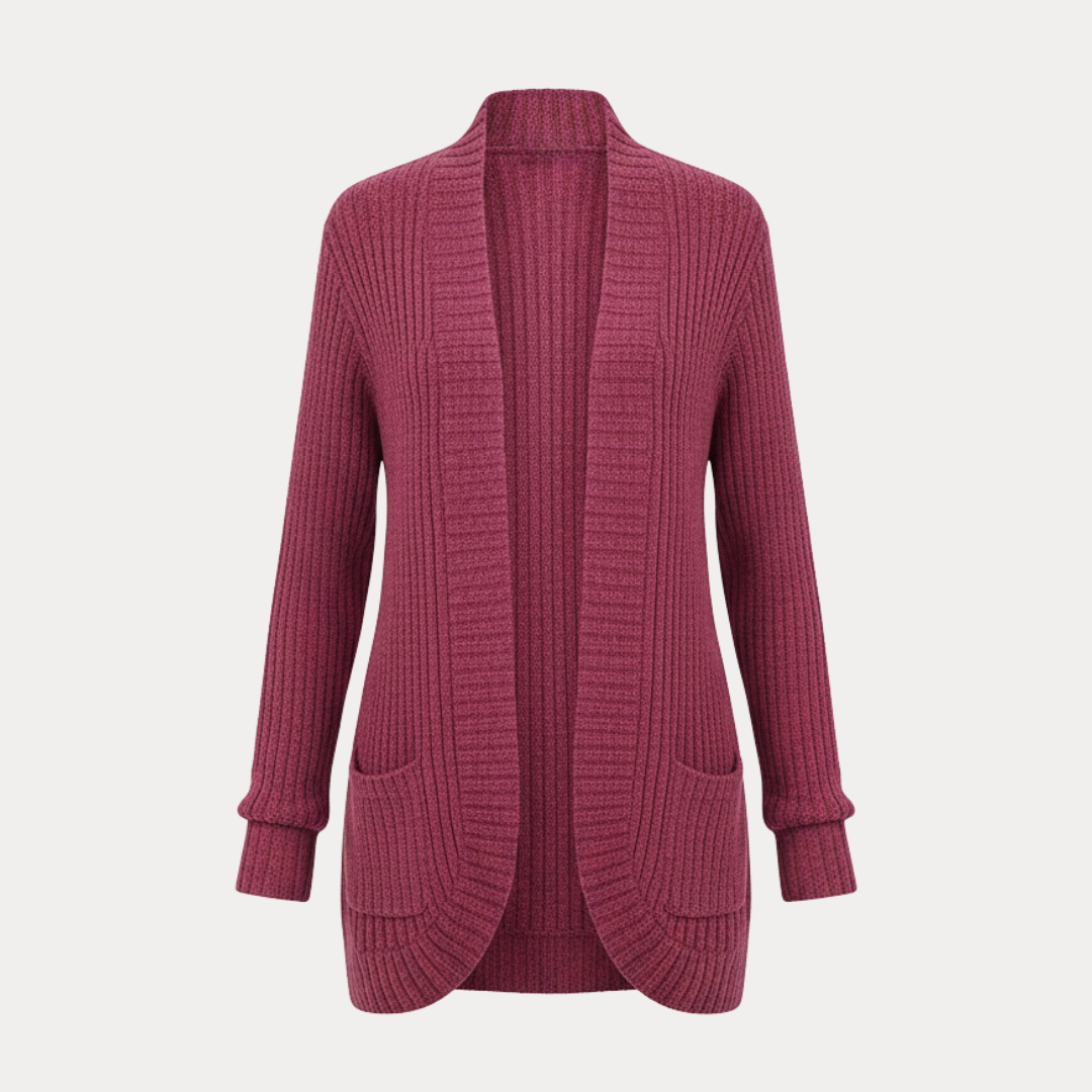 Cecilia | Cardigan a Costine da Donna con Tasche