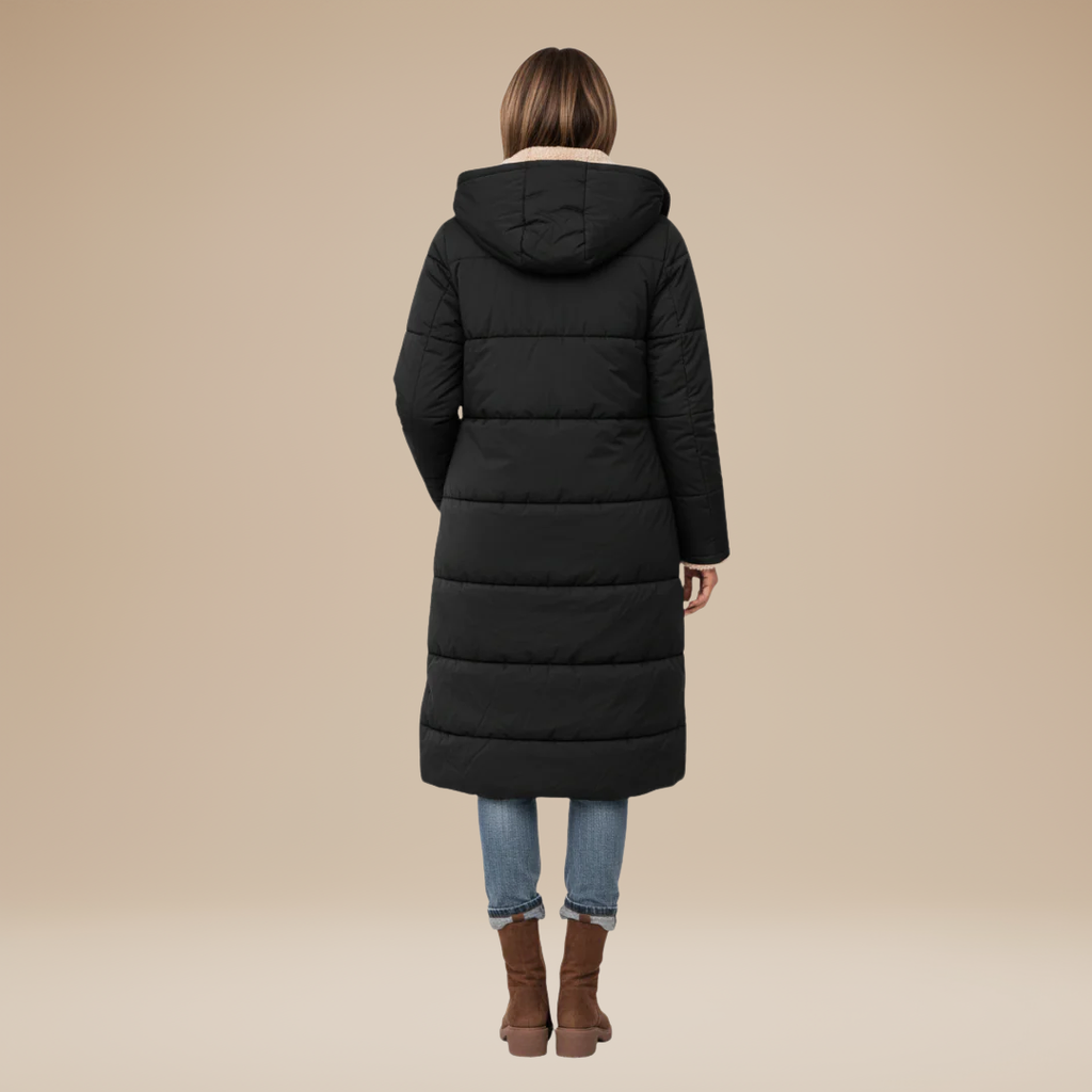 Elena | Cappotto Lungo Trapuntato da Donna
