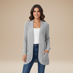 Cecilia | Cardigan a Costine da Donna con Tasche