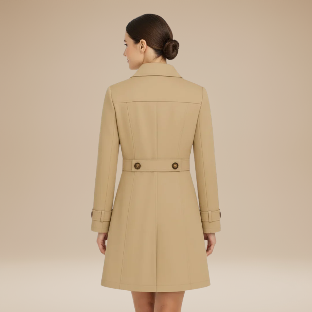 Valentina | Trench Classico con Collo a Tacca