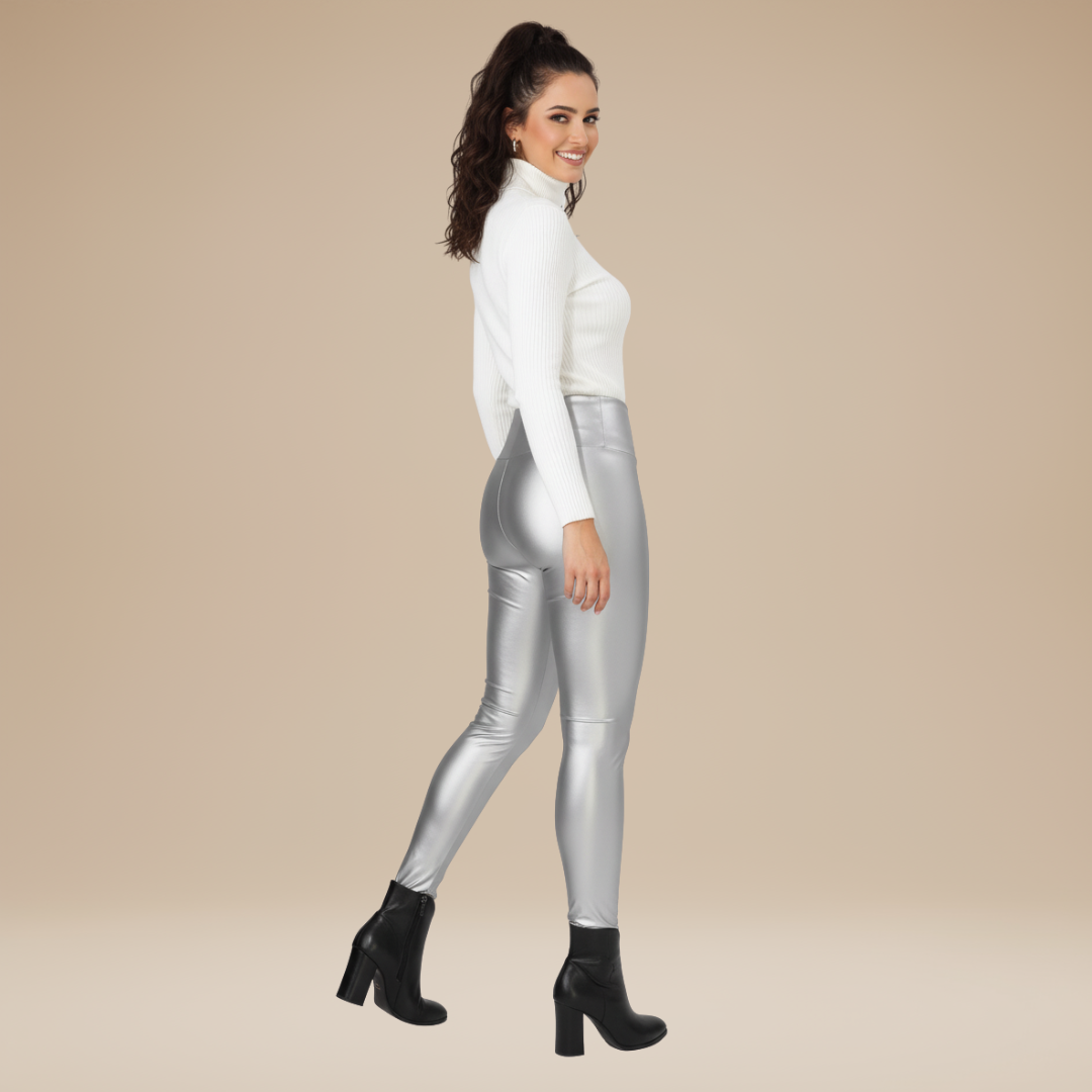 Adriana | Pantaloni Donna a Vita Alta con Effetto Contenitivo