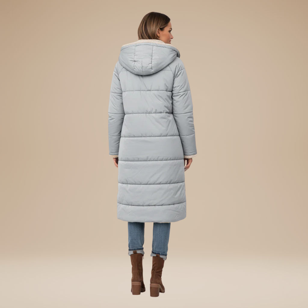 Elena | Cappotto Lungo Trapuntato da Donna