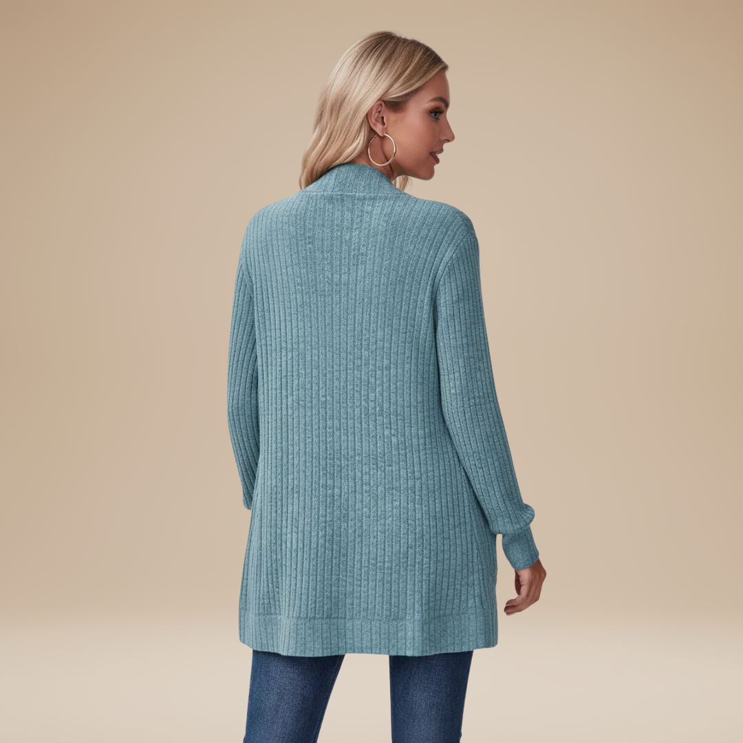 Cecilia | Cardigan a Costine da Donna con Tasche